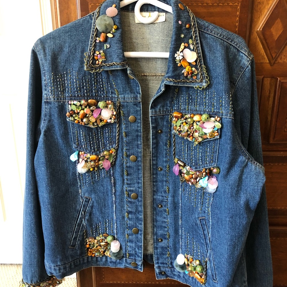 Mary Francis Denim Jacket EUC